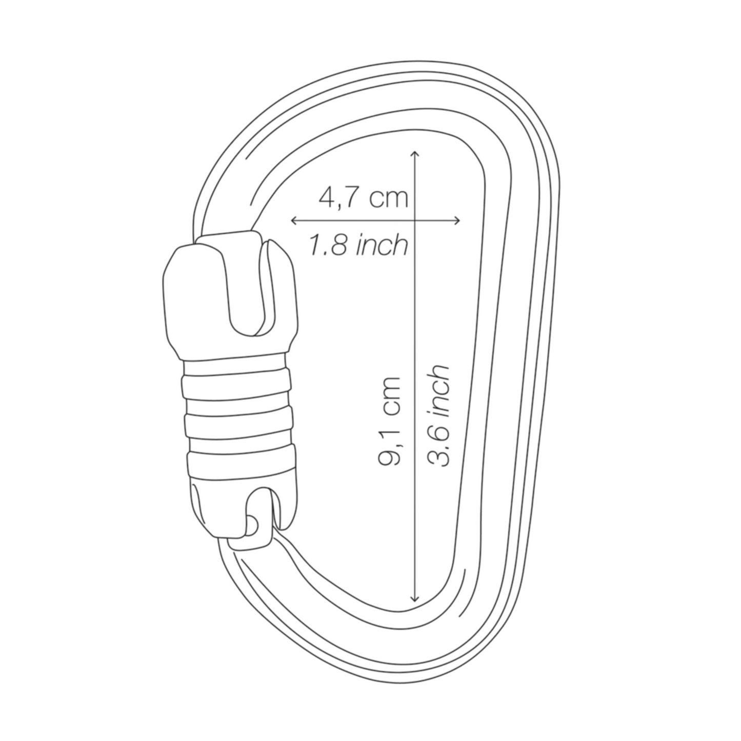 PETZL  Bm'D Triple-action Carabiner