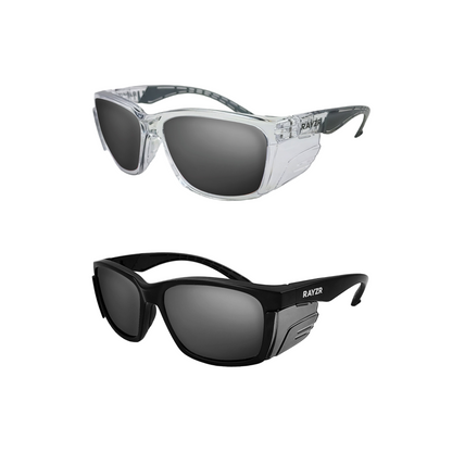 Rayzr Safety Glasses - Smoke Lens