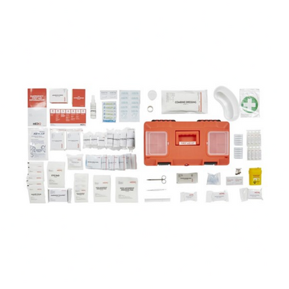 MEDIQ Essential Workplace Response First Aid Kit in Plastic Tackle Box